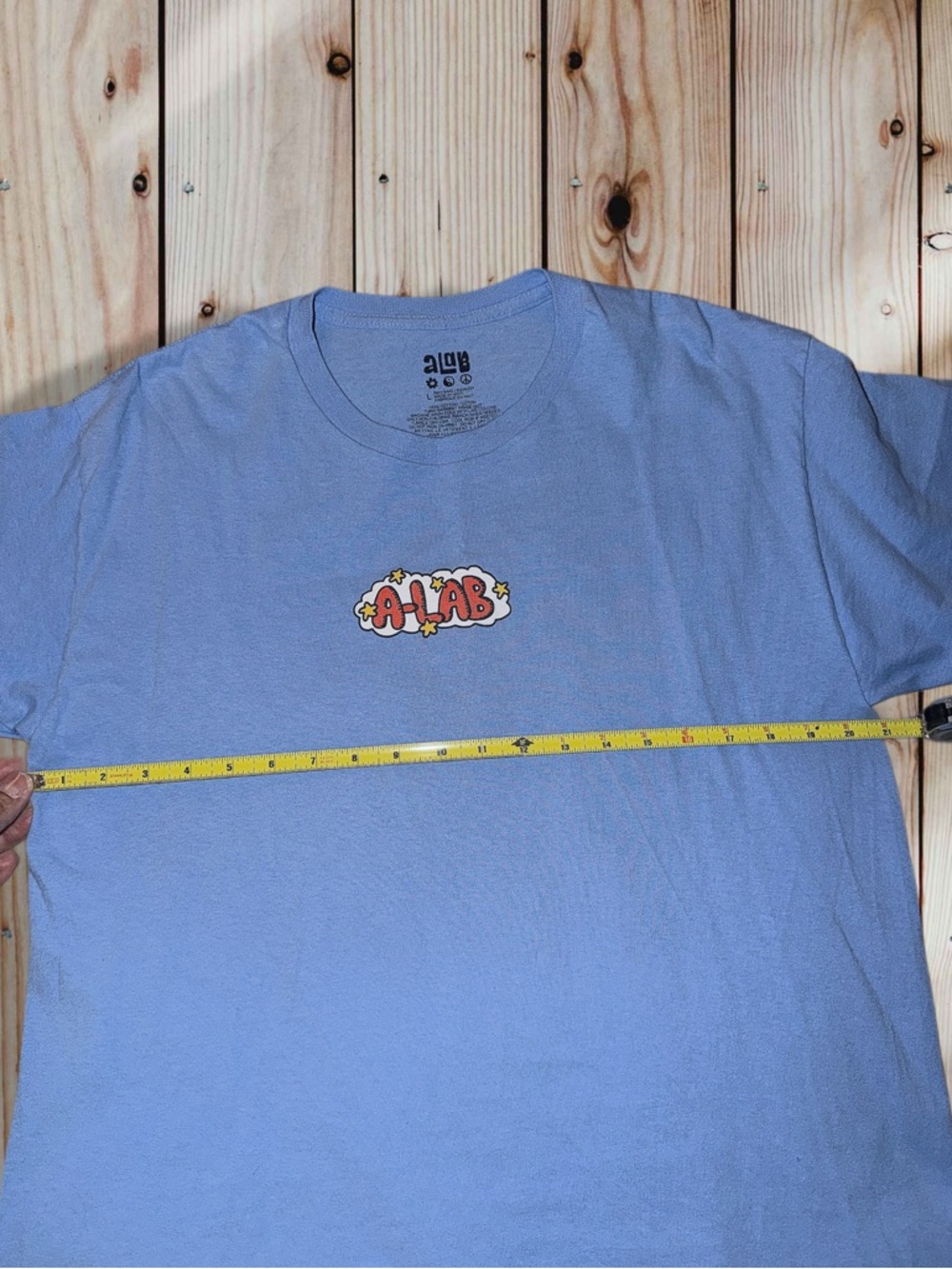 A-Lab Light Blue Graphic Crewneck Tee - Picture 5 of 5